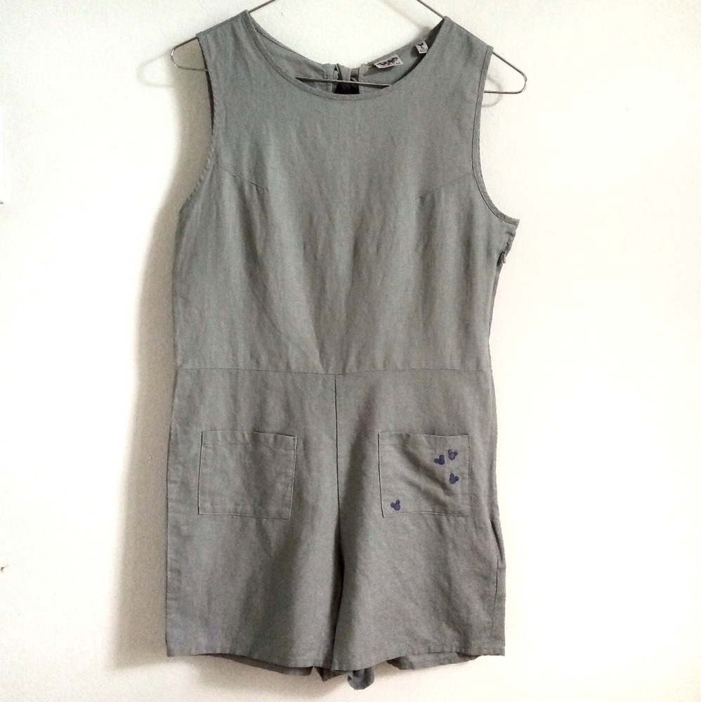 Disney Junk Food Mickey Mouse Linen Blend Jumper L